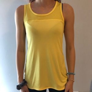 Yellow Workout Tank Top